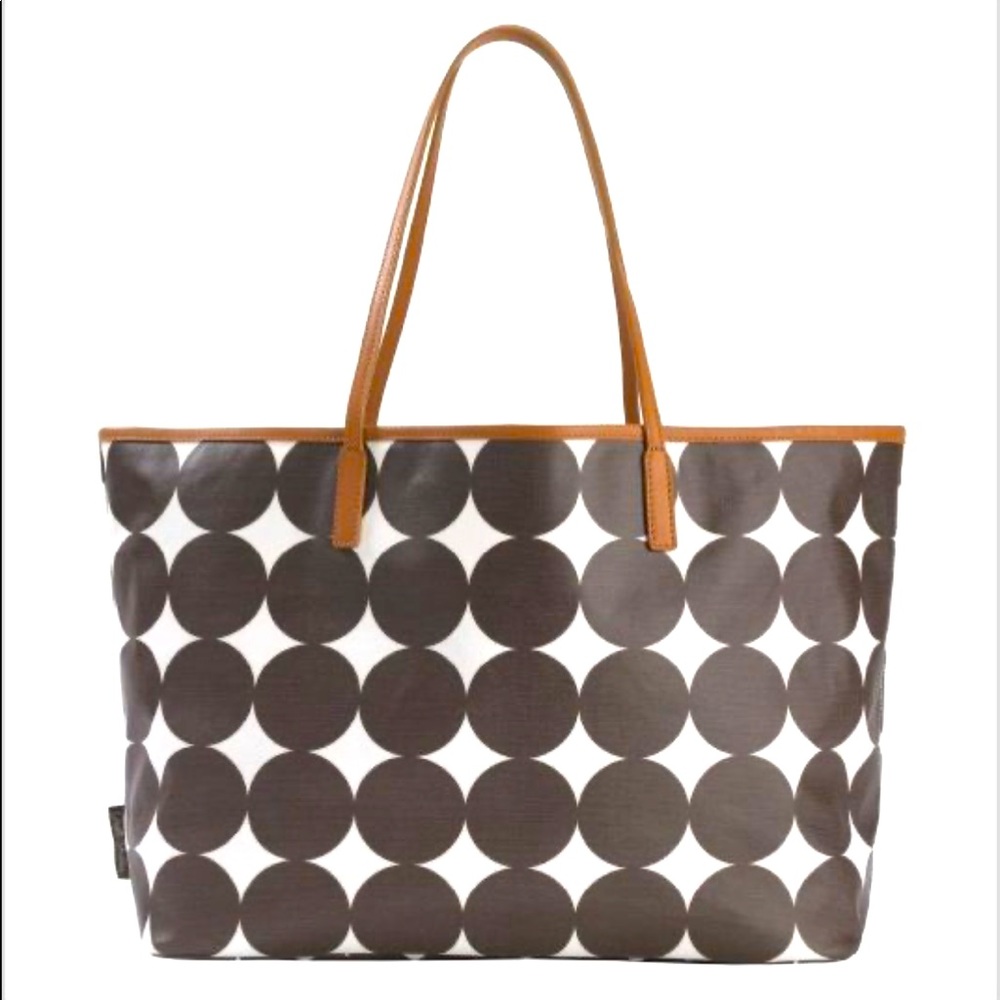 Dwell Studio Dots Chocolate Madison Diaper Bag